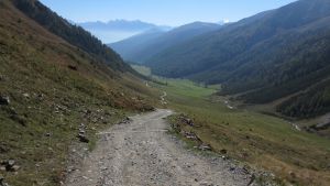 Auffahrt zur Sesvenna Hütte